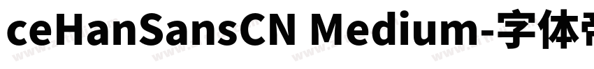ceHanSansCN Medium字体转换